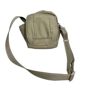 Pacsafe Metrosafe LS200 Crossbody Bag Gray Khaki Anti Theft RFID Blocking Travel